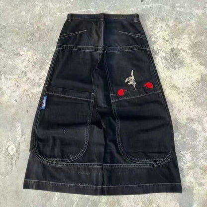 Men's Retro Wide Leg Jeans