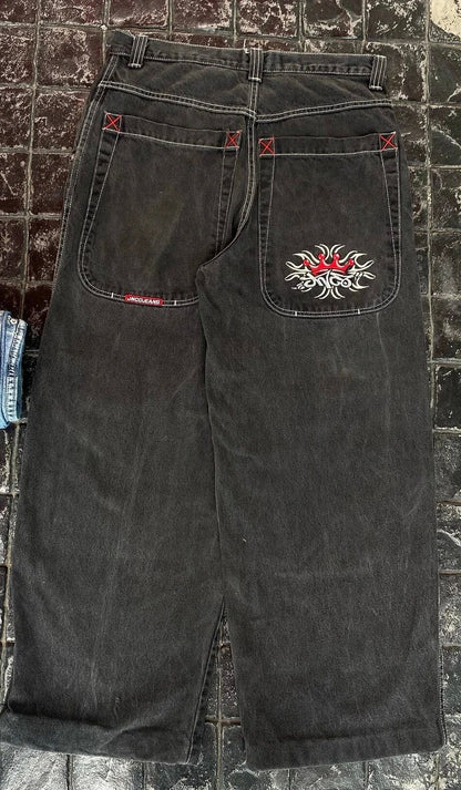 Men's Retro Wide Leg Jeans