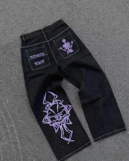 Men's Retro Wide Leg Jeans