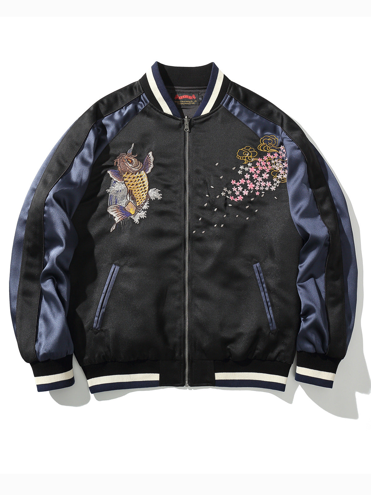 Embroidered Koi Fish Jacket Chinese Style