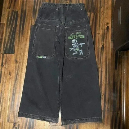 Men's Retro Wide Leg Jeans