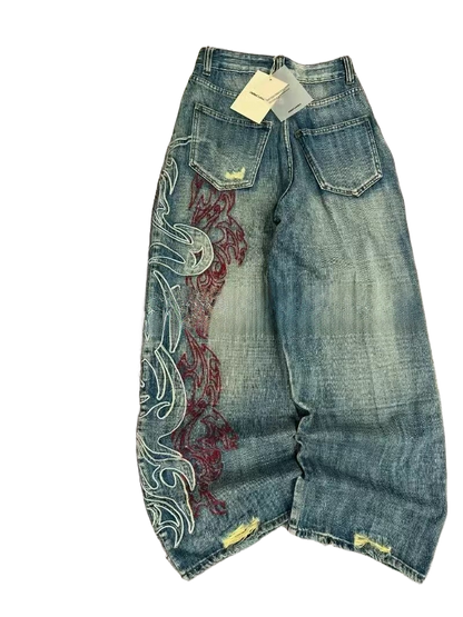 Loose-fitting stylish long pants and jeans