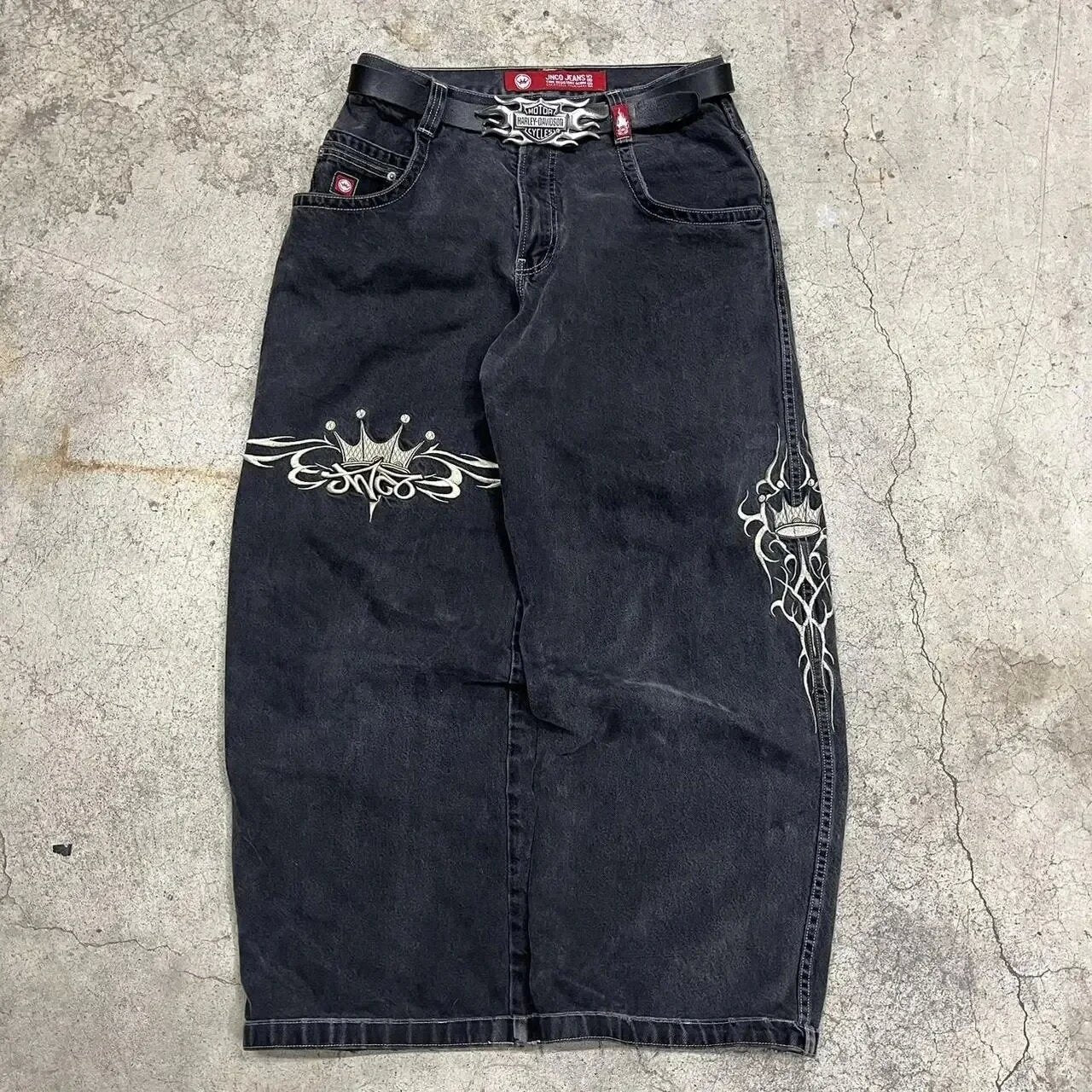 Men's Retro Wide Leg Jeans