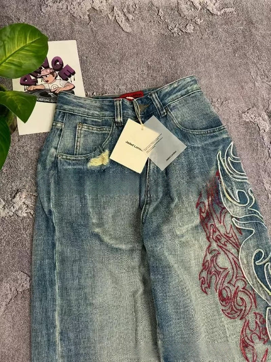 Loose-fitting stylish long pants and jeans