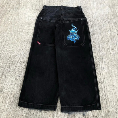 Men's Retro Wide Leg Jeans