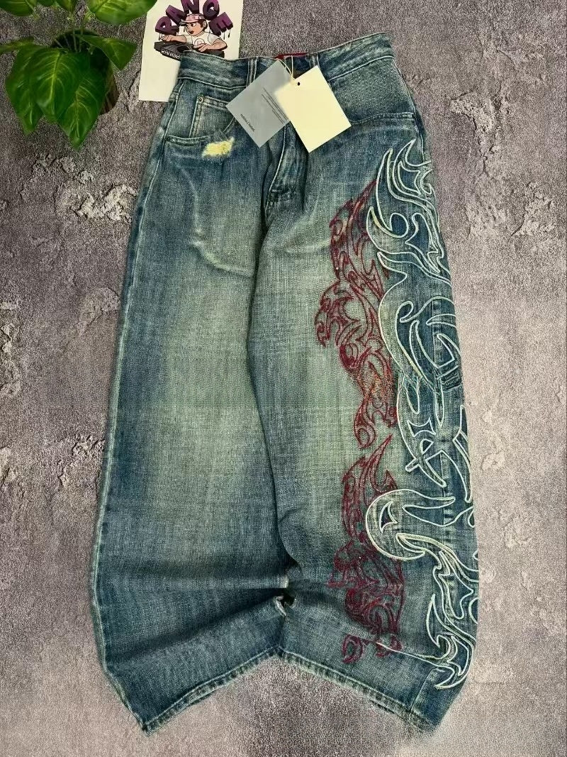 Loose-fitting stylish long pants and jeans