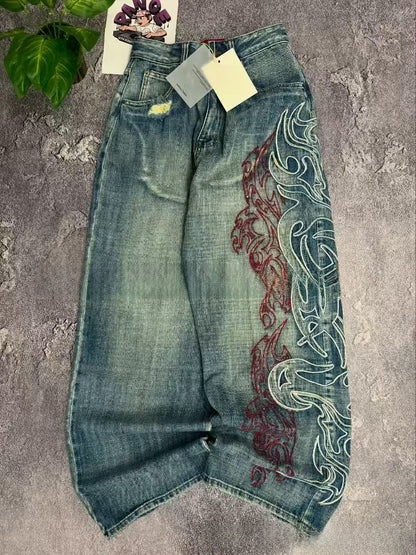 Loose-fitting stylish long pants and jeans